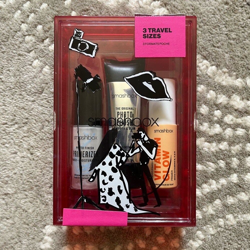 Smashbox primer gift set with 3 travel sizes